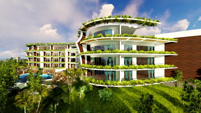 Boutique Hotel with 25 resort villas overlooking Indian Ocean, Bali.