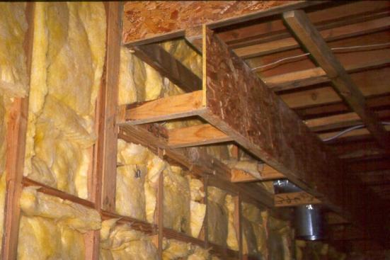 Cabinet soffits represent a significant source of air leaks.