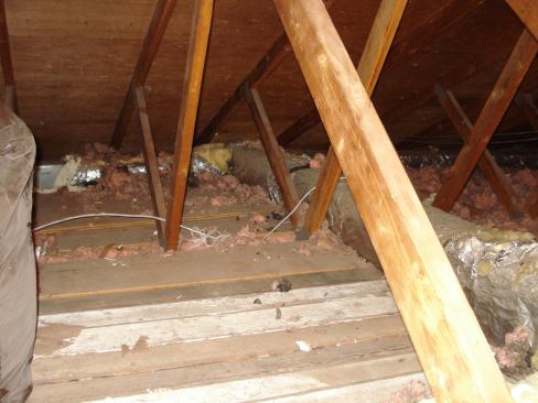 The attic in my house was woefully lacking in air sealing and adequate insulation.