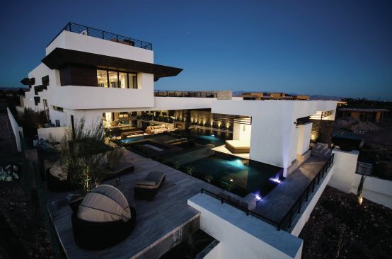 The 2013 New American Home's floor plan focuses on seamless indoor/outdoor transitions.