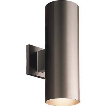 4. Progress Lighting The 5-inch diameter cylinder light is made with from heavy-duty aluminium and has a powder-coated finish. It measures 14 inches long.