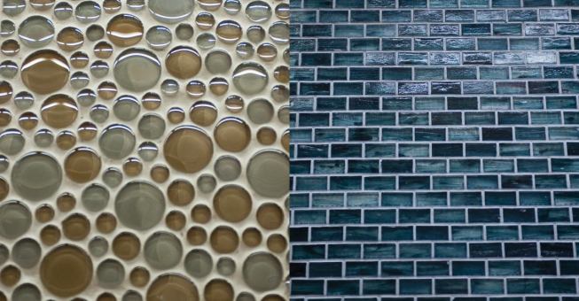 10. Premium Mosaics These days you can get almost every type of tile at The Home Depot, including glass mosaics. Hall recommends simple repeating patterns or solids.