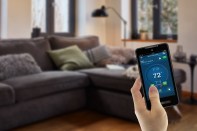 The Bosch Connected Control (BCC100) is a full-color, 5-inch, touchscreen thermostat that is Wi-Fi connected.