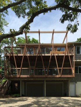 Porch as seen from driveway