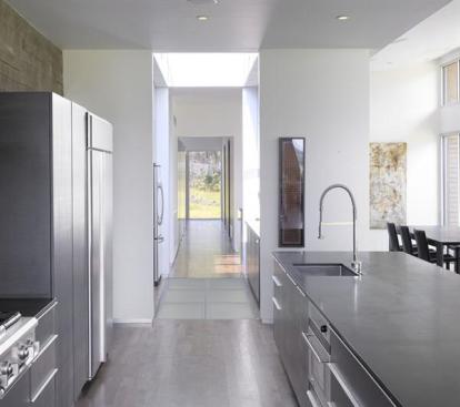 A skylight illuminates the pantry.