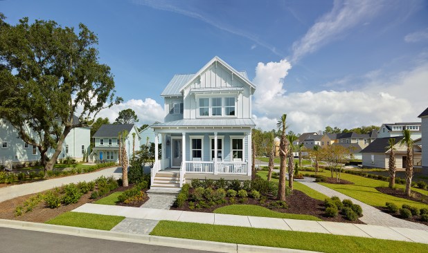The Summerside model fits in with the existing housing in South Carolina’s low country.