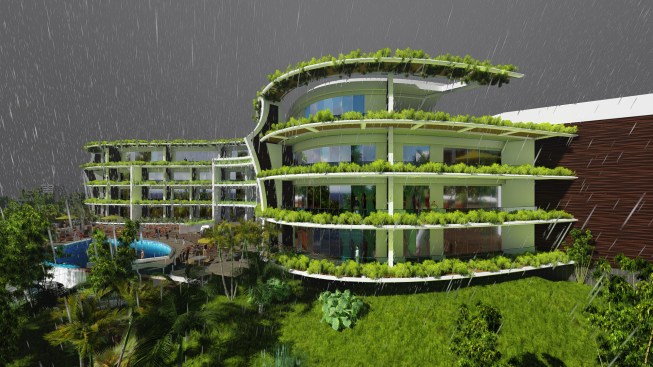Boutique Hotel with 25 resort villas overlooking Indian Ocean, Bali.