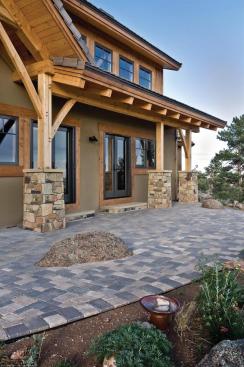 Deep roof overhangs and ultra-efficient windows help to control heat gain.