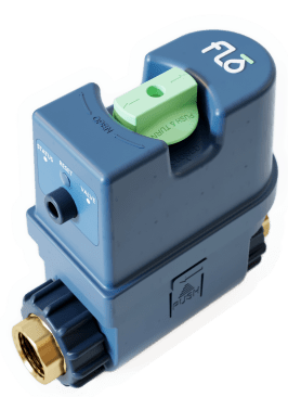 The Flo water security and management system consists of a Wi-Fi connected device installed on the home’s main water supply line
