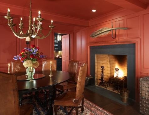 The dining room.