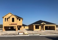 Homes under construction at Legacy.