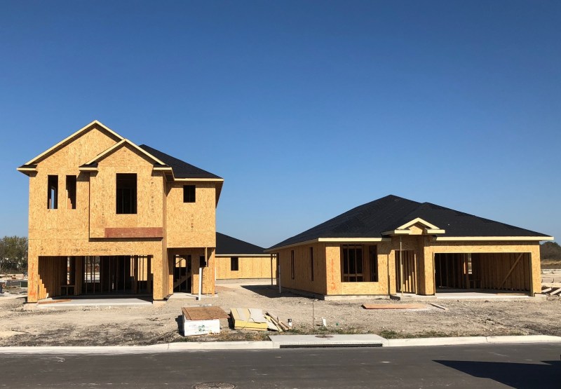 Homes under construction at Legacy.