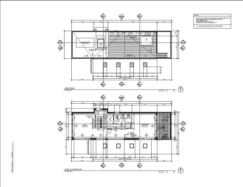 Roof Plan and Level Three Floor Plan