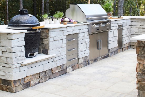 Outdoor living features such as propane grills are especially popular with Paragon Building Group’s out-of-state clients who move to North Carolina to enjoy the weather.