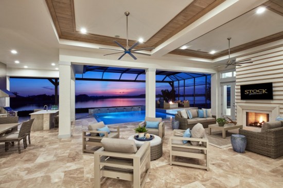 Curated Views - In Southwest Florida, the Clairborne II model by Stock Signature Homes offers indoor-outdoor living.