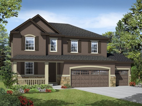 Rendering of a Richmond American single-family home planned for Littleton Village.