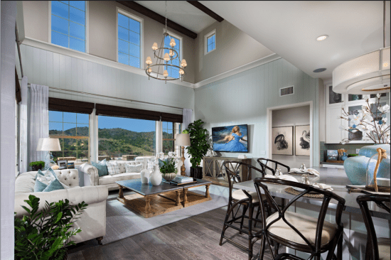 Shea’s Gavilan homes at Esencia feature plentiful spaces for entertaining.