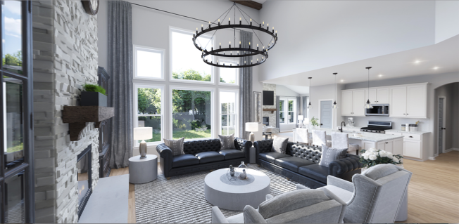Fischer Homes Leland model interior.