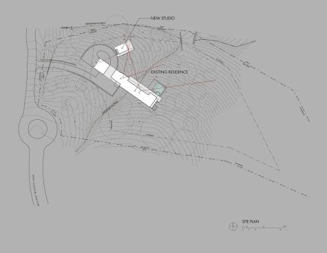 The site plan. 