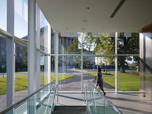Parking entrance pavilion interior