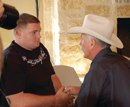Not Forgetting: Builder Dan Wallrath (right) says he started Operation Finally Home to help injured war veterans and their families, whom he contends are among “the most unappreciated groups in this country.