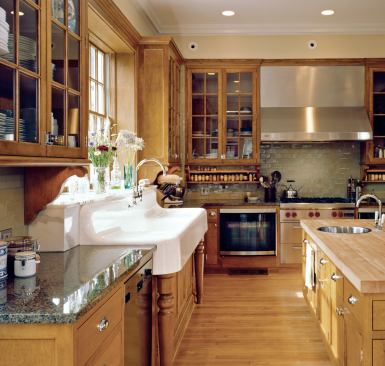 Cohen and Hacker deploy trim as an organizing device in every project, including this remodel of a Georgian house in Evanston, Ill. "On the remodeling side, we will always begin with the language of the house," Cohen says.