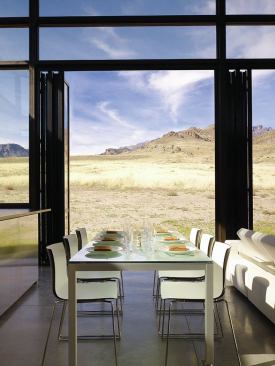 The dining area.