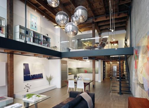 Openness governs the floor plan.