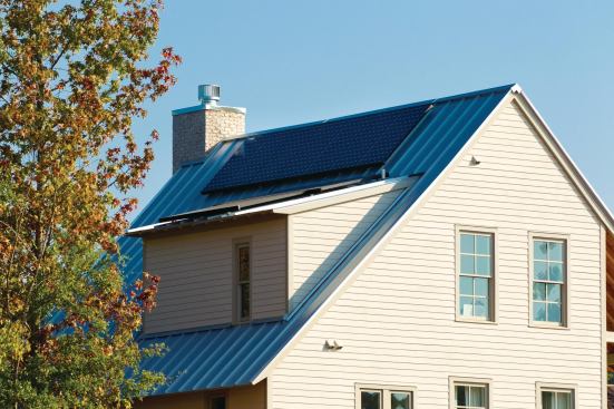 PHOTOVOTAICS

A 3-kW array from SunPower enables the potential for net-zero electricity use. The 215 (peak watts per panel) series panels achieve 17.3% panel efficiency to deliver up to 50% more electricity per unit, says the manufacturer, translating to fewer panels and lower costs to achieve a desired capacity. The Nest setup also includes a monitoring kiosk for visitors and the homeowners to view solar energy production in real time. 408.240.5500. http://us.sunpowercorp.com.