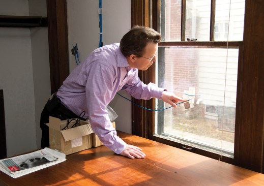 Engineers monitored the existing house for a year to gather baseline information.